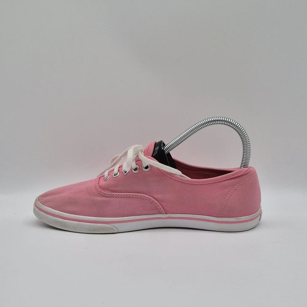 Vans‎ Shoes Mens Size 7 EU 39 Pink Canvas Low Top Lace Up Casual Skate Sneakers